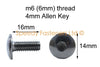 Rieju RS2 50 125 10x Fairing Screws m6 x 16mm Pan Head Stainless Steel