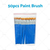 Detail Painting Craft Art Gift 50-200pcs Flat Paint Brushes