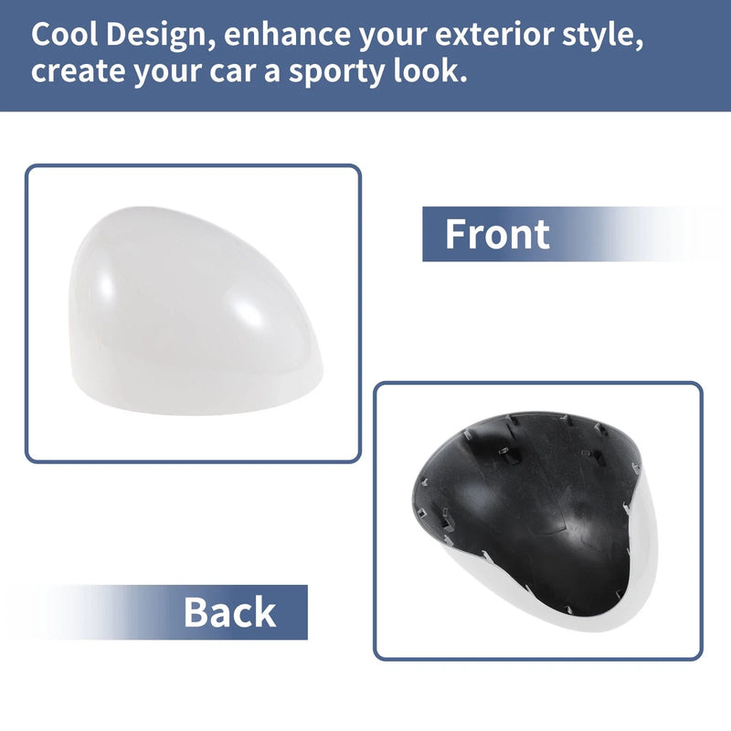 Mini F54 Clubman White Left Right Mirror Cover Cap (2014-2019)