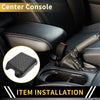 Ford - Microfiber Leather Carbon Fiber Black Console Lid Armrest Cover