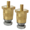 Universal Fit Brass M8 Battery Terminal Connector with Screws