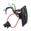Switch Panel Bilge Curved Shaped Plastic IP66 ON-OFF-ON Waterproof 20A Fuse
