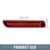 Suzuki Vitara LED Rear Bumper Fog Brake Light Red Lens (1998-2005)