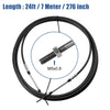 Yamaha Black 1pcs 24ft Marine Type Shift Remote Control Box Cable
