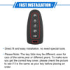 Ford CMAX 2013-2018 Silicone Black 5 Button Smart Remote Key Shell