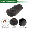 Volvo S80 (2007-2012) Black Brown Faux Leather Car Gear Shift Knob Cover 1 Pc
