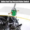 Motorcycle Go Kart Aluminum Alloy Green Fuel Tap Petcock Valve Switch 6mm