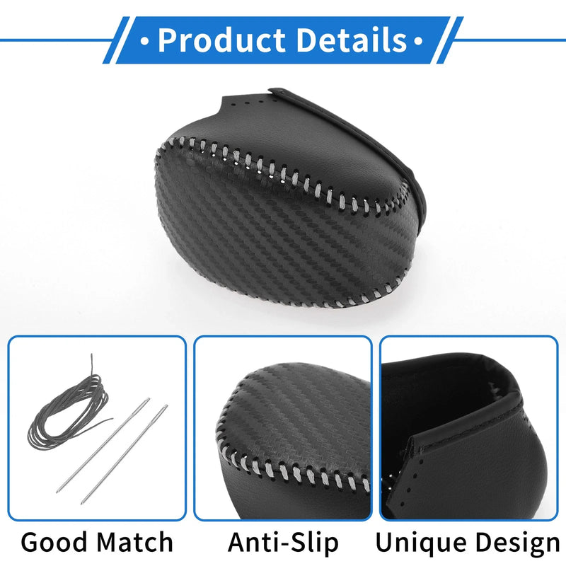 Infiniti QX50 (2019-2024) Black Carbon Fiber Grey Gear Shift Knob Cover