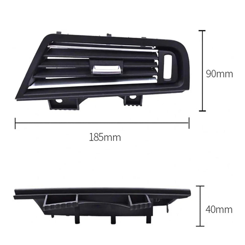 BMW Front Dashboard Chromed AC Vent Grille Cover (2007-2013)