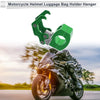Square Fingerprint Motorcycle Hanging Hook Green 72mm