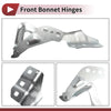 Ford Police Responder Hybrid Front Bonnet Bracket 2 x Hood Hinges (2019-2020)