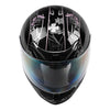 DOT S-XXL Adult Pink Black Butterfly Full Face Motorcycle Helmet