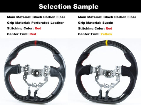 VW Golf MK7 / Polo MK6 Black Carbon Fiber Steering Wheel (2013-2020)