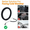 Tangle Free Design Heated Steering Wheel Cover 14.5-15.5in