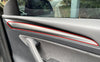 Tesla Model 3, Model Y (2017-2023) Matte Black Armrest Panel Cover