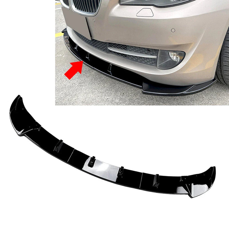 BMW 5 Series F10 (2011-2014) Black Front Bumper Spoiler Lip