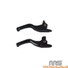 Harley Softail Fat Boy 3 Finger 5.9" Black Brake & Clutch Levers