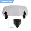 Motorcycles Windshield Extension 28.5cm Grey Lens