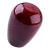 Universal Cars Red Real Carbon Fiber Gear Shift Knob with 3 Adapters