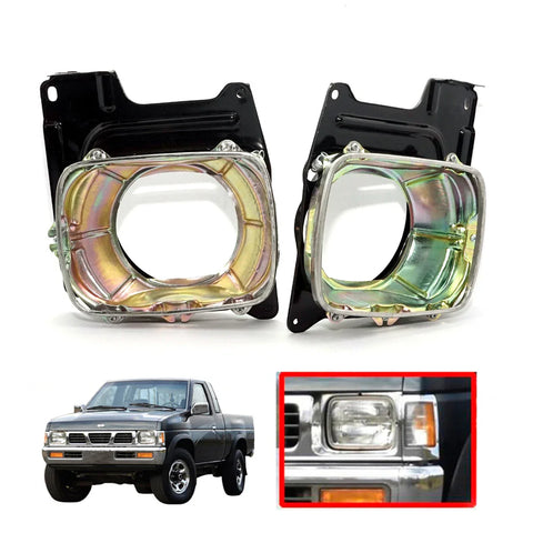 Nissan Navara Datsun D21 1986-1997 Headlight Housing Bracket Set