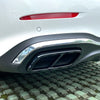 Mercedes-Benz C-Class Black Exhaust Tip Trim Covers (2022–2025)
