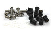 Motorcycle 10pc Belly Pan Fairing Kit Stainless m6 6mm Bolts Wellnuts