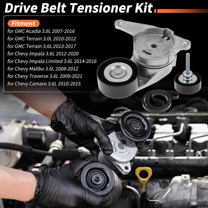GMC Acadia 3.6L 1 Set Drive Belt Tensioner Kit (2007 - 2016)