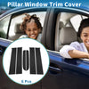 Ford Ranger (2023-2024) Black 6pcs Door Pillar Window Trim