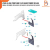 Ford Ranger T6 High Ride 4WD Genuine Front Mud Flaps (2012-2021)