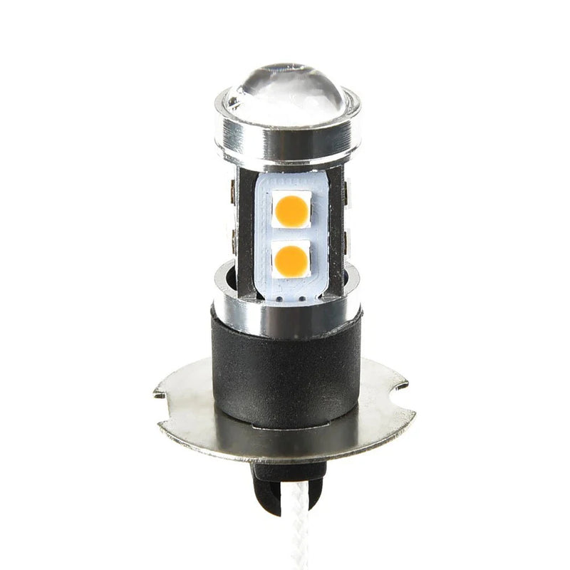 Vehicles 2 x H3 100W High Power LED 3000K Yellow Fog Light Driving/Bulb DRL