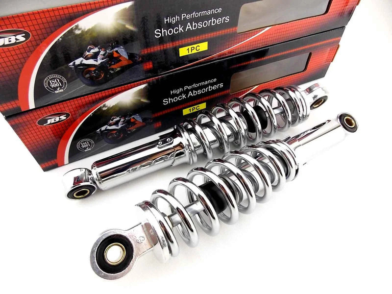 Suzuki GT125 280mm JBS Chrome Lowering Shock Absorbers (1974-1978)