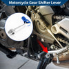 Bosuer M5 Silver Tone Blue Head Folding Gear Shifter Lever