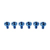 Bike Motor 6pcs Blue M6x25mm Torx Head Screws
