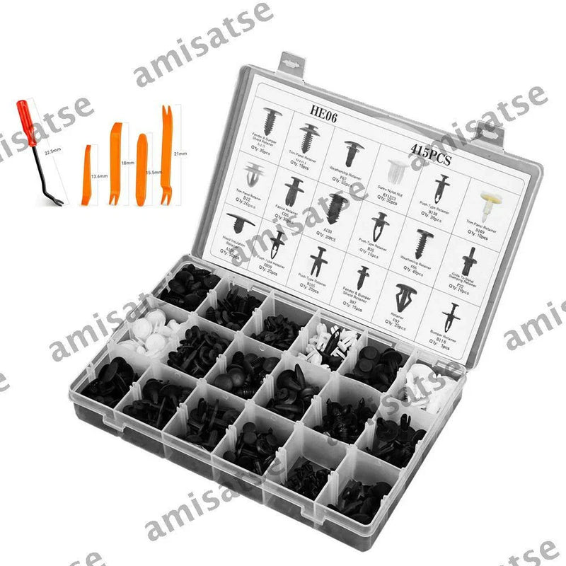 Car Vehicle 18 Size Retainer Clips & Plastic Fasteners (No Year)