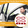 Jeep Renegade (2015-2023) 4 x Red ABS Interior Door Handle Bowl Cover Trim