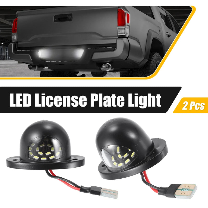 Dodge RAM 1500 6000K White LED License Plate Light Lamp Assembly