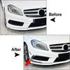 Benz A Class Glossy Black Front Bumper Side Air Vent Trims (2013-2015)