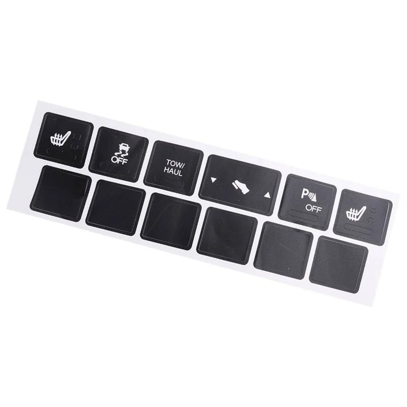 Jeep Cherokee Heated Seat Traction Button Decal Sticker Set (2005-2009)