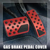 Jeep (2011-2021) Red Car Brake Pedal Pad & Gas Accelerator Pedal Cover