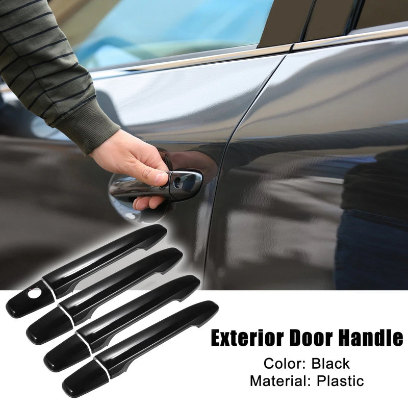 Mitsubishi 4 x Black Exterior Door Handle Covers