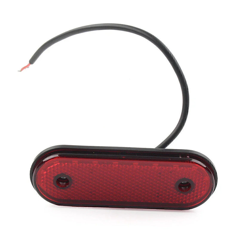 Trailer Truck Lorry Van LED Oval Side Marker Indicator Light (No Year)