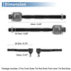 Ford Edge 6pcs Tie Rod End Links (2007-2014)