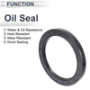 Oil Seal 100x130x12mm NBR Rubber Rotary Shaft Seal Black 5 Pcs