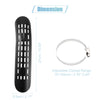 Set Universal Motorcycle Curve Exhaust Heat Shield Cover with Clamp Black