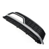 Audi A5 S5 Front Bumper Fog Light Grille Cover w/Silver Trim (13-17)