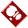 Dodge Challenger Red Carbon Fiber Headlight Switch Panel Cover (2008-2014)