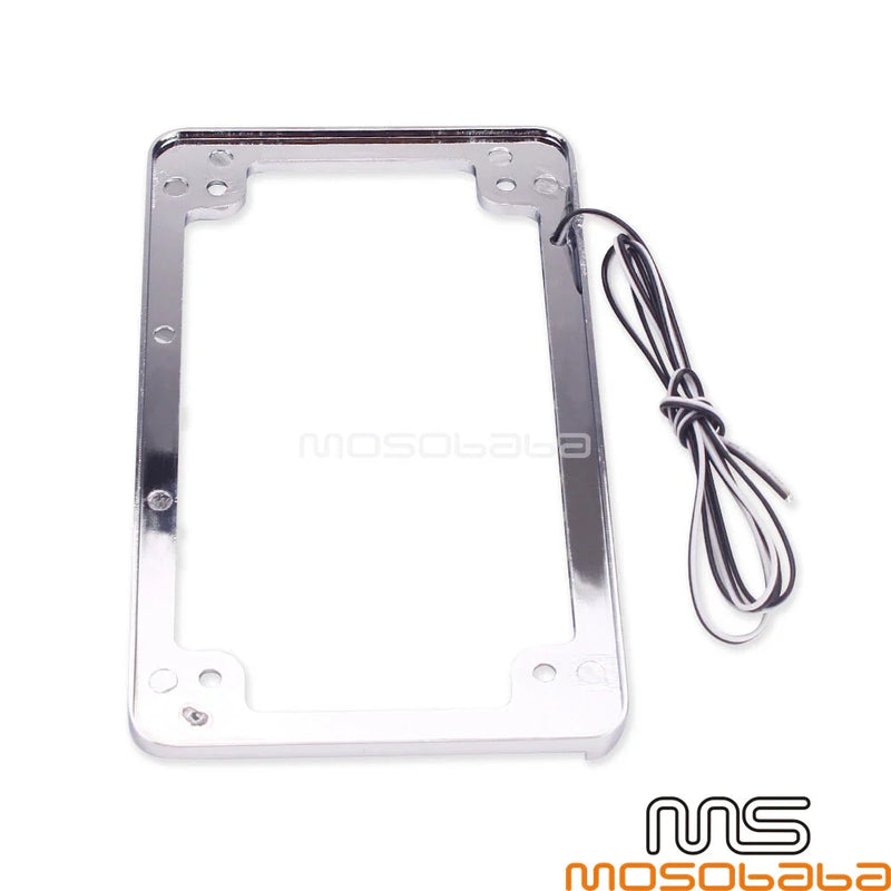 Harley Sportster 883 Chrome License Plate Frame w/LED Light