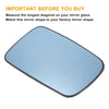BMW 3 Series E46 Right Side Blue Glass Mirror with Back Heated