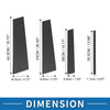 Toyota Highlander 8 x Door Pillar Window Trim Carbon Fiber Pattern Black