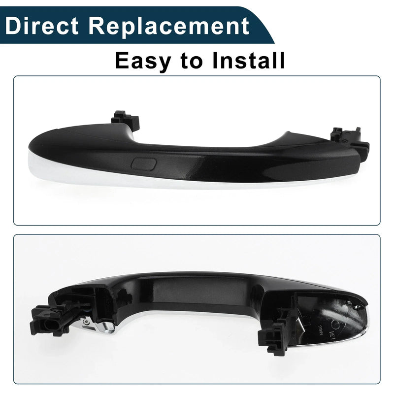 Mercedes-Benz W205 (2015-2023) Black Silver Tone Exterior Door Handle